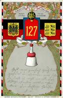 Regiment Ulm (7900) Nr. 127 9. Württ. Inf. Regt. II (fleckig, Eckbug) - Regiments