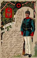 Regiment Weingarten (7987) Nr. 124 König Wilhelm I 6. Württ. Inf. Regt. Prägedruck I-II - Regimente