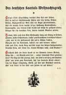 Weimarer Republik Saartals Weihnachtsgruß I-II - Geschiedenis