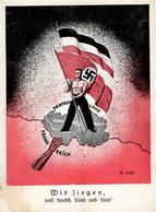 SAARBEFREIUNG 1935 WK II - WIR SIEGEN! Deutsch Die Saar -  Ecke Gestoßen II - War 1939-45