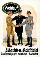 Propaganda WK II - Wohlauf-Reitstiefel Augsburg-Pfersee - Prop-Ak Mit SS - SA - Polizei I - War 1939-45