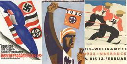 Propaganda WK II 3 Ansichtskarten Alle Rundherum Beschnitten II - Guerre 1939-45