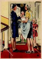 Propaganda WK II Frauen Schaffen Für Euch Die Postbotin Sign. Becker Künstlerkarte I- Femmes - War 1939-45