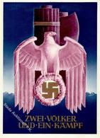 Propaganda WK II Reichsadler Sign. Klein, G.  Künstlerkarte I-II - Weltkrieg 1939-45