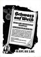 Propaganda WK II Schwarz Auf Weiß Grenzland Presseschau Saarpfalz I-II - Guerre 1939-45