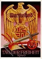Propaganda WK II Warthelan Tag Der Freiheit  Künstlerkarte I- - Weltkrieg 1939-45