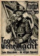 Propaganda WK II WHW 1938/39 Tag Der Wehrmacht II (fleckig, Stauchung) - Guerre 1939-45