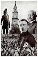 Hitler Hindenburg U. Friedrich II Potsdam (o-1500) WK II Fotomontage I-II (Eckbug) Photo Montage - War 1939-45