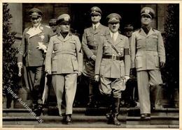 Hitler Mussolini Göring Heß U. Ciano WK II  Foto AK I-II - War 1939-45