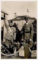 Hitler Mussolini WK II PH M 6 Foto AK I-II - Weltkrieg 1939-45
