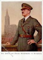 Hitler WK II  Künstlerkarte I-II - Guerra 1939-45