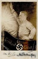 HITLER WK II - EHRE-FREIHEIT-BROT - Sehr Frühe NS-Prop-Ak - Sign. I-II - Guerre 1939-45