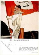 Hitler WK II Der Bannerträger Sign. Lanzinger, H. Künstler-Karte I-II - War 1939-45