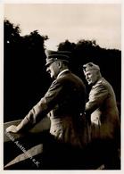 Hitler WK II Mussolini PH M 9 Foto AK I-II - War 1939-45