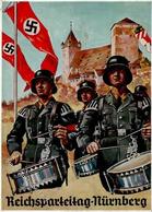 Reichsparteitag Nürnberg (8500) 1936 Trommler Künstler-Karte I-II (Klebereste RS, Abschürfung) - Guerra 1939-45