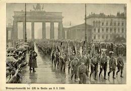 BERLIN WK II - Propagandamarsch Der SA In Berlin 3.3.1933 - Brandenburger Tor - Ecke Gestoßen! - Oorlog 1939-45