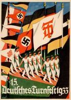 STUTTGART WK II - 15. DEUTSCHES TURNFEST 1933 - Festpostkarte Nr. 5 I - War 1939-45
