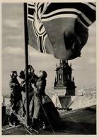 SS WK II Deutsche Polizei Hisst Die Reichsflagge Auf Der Burg Krakau I-II - Guerra 1939-45