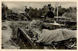 Panzer Nach Dem Duell WK II Foto AK I-II Réservoir - Weltkrieg 1939-45