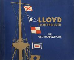 Sammelbild-Album Lloyd Flottenbilder 30'er Jahre Zigarettenfabrik Martin Brinkmann Kompl. Mit Versandkarton II (fleckig) - War 1939-45