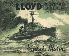 Sammelbild-Album Lloyd Flottenbilder Zigarettenfabrik Martin Brinkmann Kompl. II (fleckig) - Guerre 1939-45