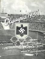 Sammelbild-Album WK II Olympia 1936 Band 1 Und 2 Zigaretten Bilderdienst Altona-Bahrenfeld Kompl. Mit Schutzumschlag II  - War 1939-45