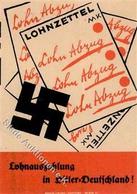 Vignetten WK II Lohnauszahlung In Hitler Deutschland I-II - War 1939-45
