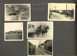 WK II Album Mit Ca. 120 Fotos Div. Formate Davon Ca. 60 Militär Und 5 X HJ  I-II - War 1939-45