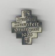 WK II Anstecknadel Stuttgart (7000) 15. Deutsches Turnfest 1933 I-II - War 1939-45