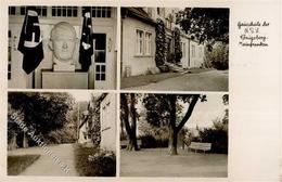 WK II Königsberg (8729) Gauschule NSV Hitler Büste Foto-Karte I-II - Oorlog 1939-45