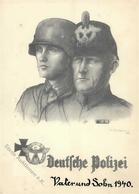 WK II WK II Deutsche Polizei Vater Und Sohn I-II - Guerre 1939-45