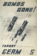 Antipropaganda WK II Bombs Gone Target Germans Flugblatt I-II - Oorlog 1939-45