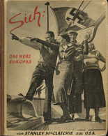 BUCH WK II - SIEH DAS HERZ EUROPAS - PHOTO-HOFFMANN-BILDBAND U.a. über Die OLYMPIADE 1936 - Gebrauchsspuren! II - War 1939-45