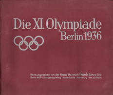 BUCH WK II - ZIGARETTEN-SAMMELBILDER-ALBUM - Die XI. OLYMPIADE BERLIN 1936 Kpl. I - Weltkrieg 1939-45
