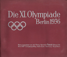 BUCH WK II - ZIGARETTEN-SAMMELBILDER-ALBUM - Die XI. OLYMPIADE BERLIN 1936 Kpl. I - War 1939-45