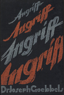 Buch WK II Der Angriff Goebbels, Joseph Dr. 1937 Zentralverlag Der NSDAP Franz Eher Nachf. 340 Seiten II - Guerre 1939-45