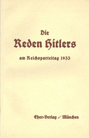 Buch WK II Die Reden Hitlers Am Reichsparteitag 1933 Zentralverlag Der NSDAP Franz Eher Nachf. 44 Seiten II - Guerre 1939-45