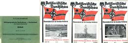 Buch WK II Lot Mit 3 Heften Artilleristische Rundschau 1938 Und 1 Bildheft Militärgeograhische Beschreibug Von Griechenl - Guerre 1939-45