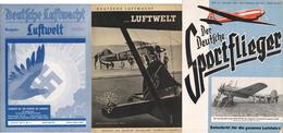 Buch WK II Partie Mit Circa 60 Heften Deutsche Luftwacht Von 1934 - 1941, Der Deutsche Sportflieger Und 1x Flug Und Werf - War 1939-45