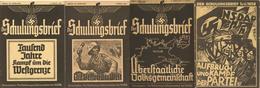 HEFT WK II - 4 Versch. DINA4 - SCHULUNGSBRIEFE 1940 D. Reichsorganisationsleiters Der NSDAP - Voll Bebildert! I-II - War 1939-45