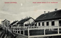 Synagoge CSAPROL - Links Synagoge - Kratzstelle! Synagogue - Judaika