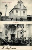 Synagoge H.MADROL,Ungarn - Mit Innenansicht, Marke Entfernt, 1 Cm Einriß! Synagogue - Giudaismo