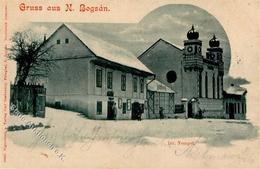 Synagoge N.BOGSAN,Rumänien - Israelitischer Tempel, Marke Entfernt, Ecke Gestoßen II Synagogue - Judaika