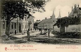 Synagoge NEU-SILLEIN,Slovakei - Hauptstrasse Mit Synagoge I Synagogue - Judaika