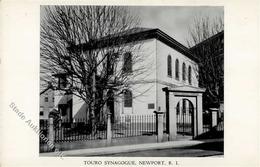 Synagoge Newport USA Touro Foto AK I-II Synagogue - Judaisme