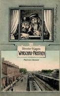 Judaika - Juden Eisenbahn WARSCHAU-PROSTKEN - Marke Entfernt I-II Chemin De Fer Judaisme - Jewish