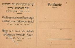 Judaika - WELTKONFERENZ Der Jüdisch-Orthodoxen-Verbände ZÜRIVH 1919 - Beschrieben I-II Judaisme - Judaisme