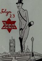 Judaika Antisemitismus JUDA Englands Armselige Außenpolitik Folge 23, Zutiefst Antijüdische Karikatur Aus Einer Serie Vo - Judaisme