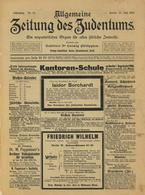 Judaika Buch  Allgemeine Zeitung Des Judentums Herausgegeben Rabbiner Dr. Ludwig Philippson Jahrg. 28 Juli 1903 II (leic - Jewish