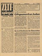 Judaika Buch Zeitung Zeitspiegel Hrsg. Austrian Centre In Great Britain 1942 12 Seiten II Journal Judaisme - Jewish